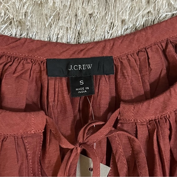 NWT J. Crew Tassel Tie-Front Crop Top - Picture 9 of 12